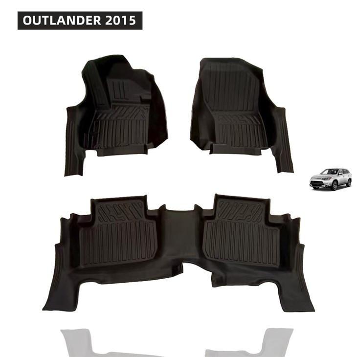 Meyè kalite machin akseswa 5d machin pye Mat Tpe machin Mat pou OUTLANDER 2015